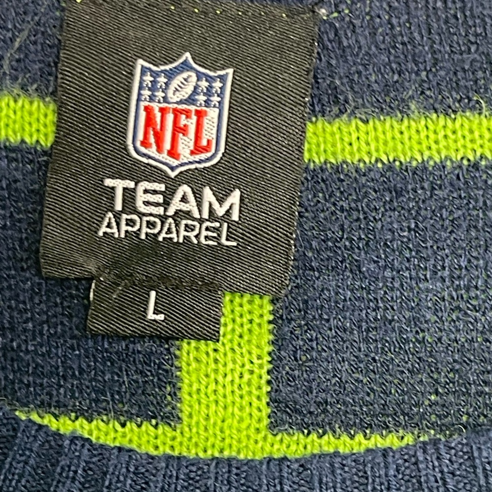 Men’s Seattle Seahawks 3D Ugly Christmas sweater. Size large GUC - Picture 7 of 7